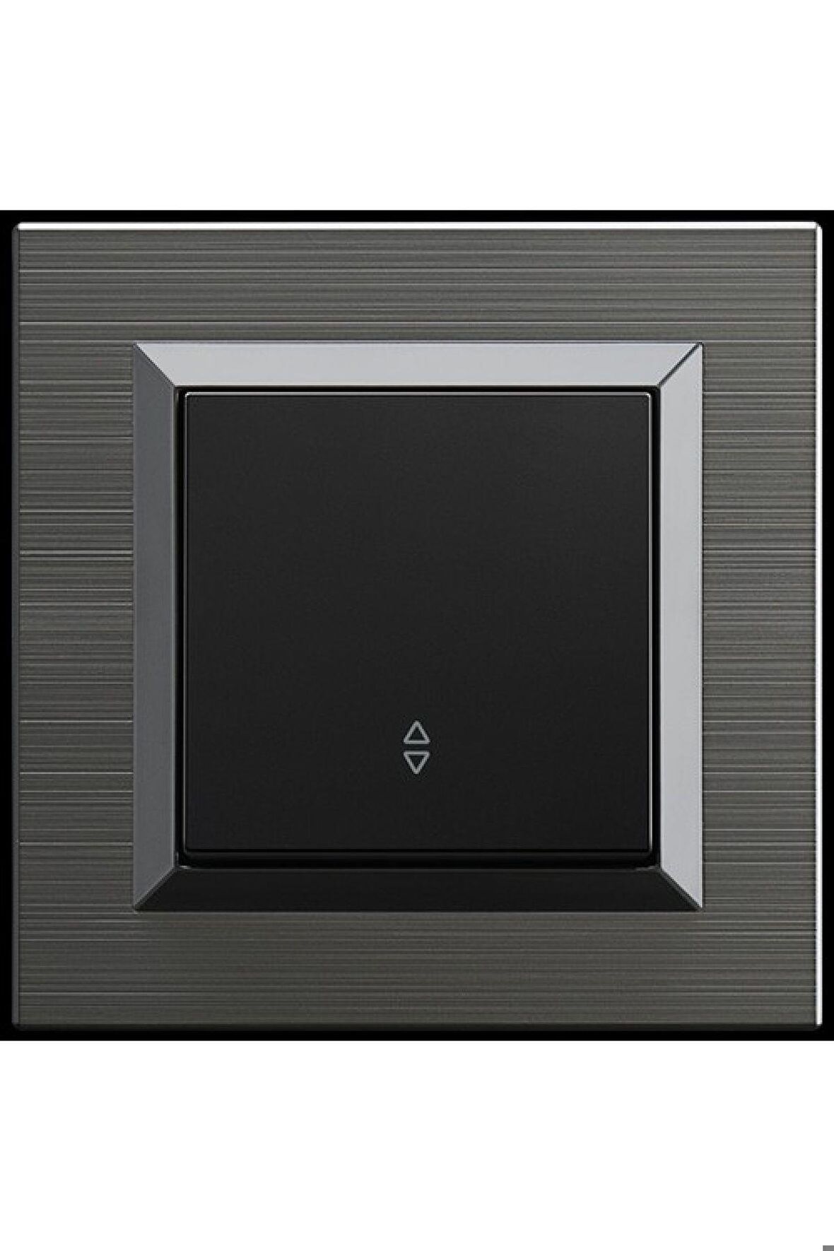 Ovivo Quantum Manyetik Gri+Siyah Vavien Anahtar + Çerçeve Dahil - 4 Adet