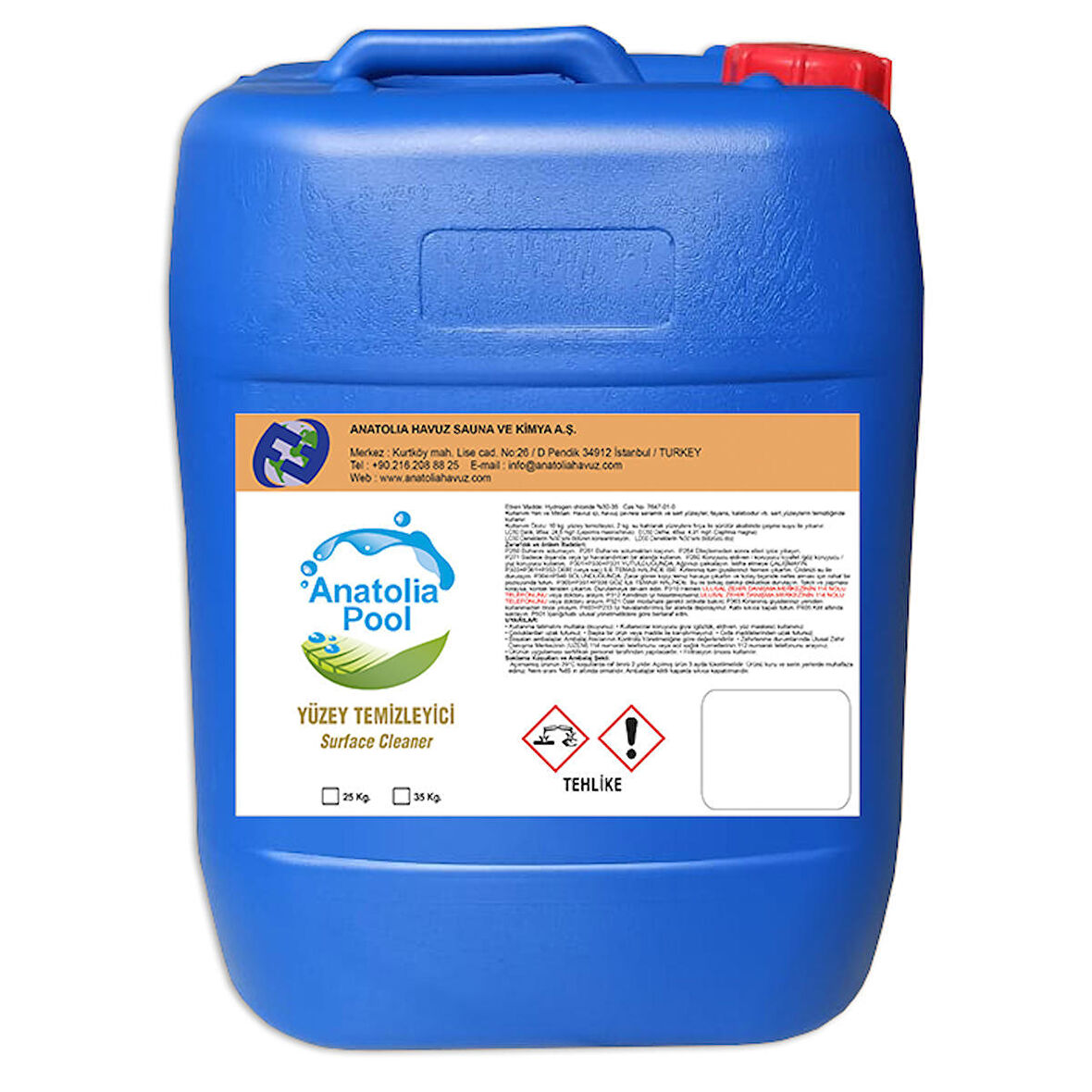 Anatolia Pool Yüzey Temizleyici 25 Kg (Surface Cleaner)