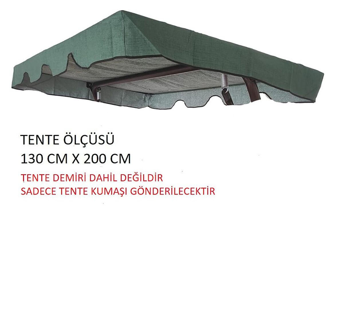 Salıncak Tentesi Gölgelik  Yeşil  3 Kişilik tente Gölgelik Kumaşi