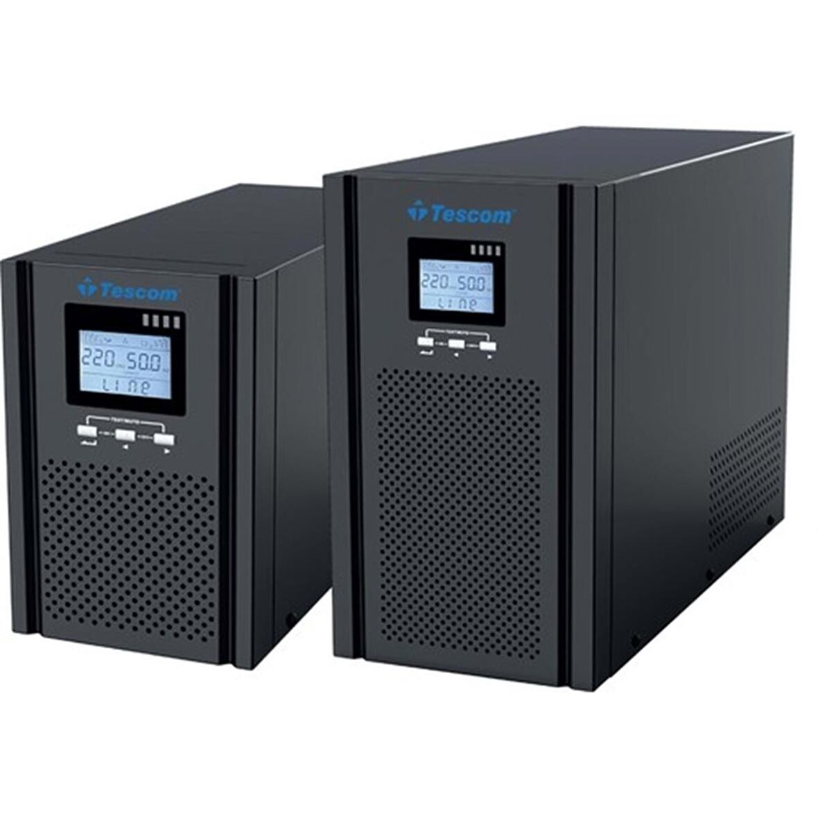 TESCOM TEOS+ 3 kVA 1F/1F (6X7AH) 4/8dk Lcd UPS