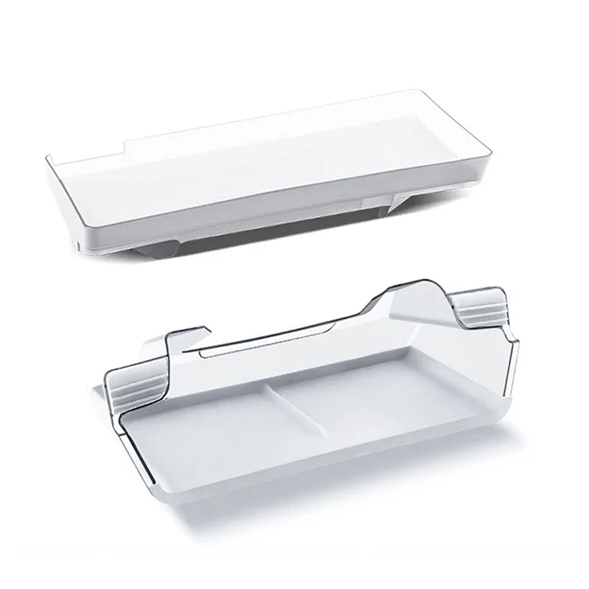 TESLA MODEL Y İÇİN UYUMLU EKRAN ALTI VE ARKASI ORGANİZATÖR SETİ BEYAZ