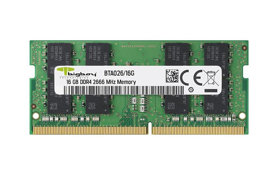 BTA026/16G 16GB DDR4 2666MHz CL19 Apple Uyumlu Notebook Belleği