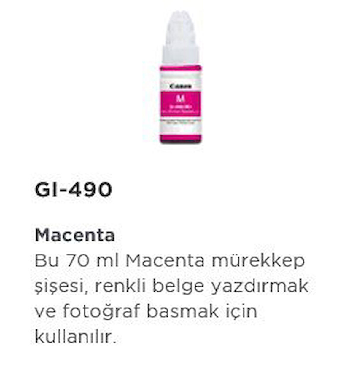 0665C001 GI-490-M Kırmızı Mürekkep 7000 sayfa