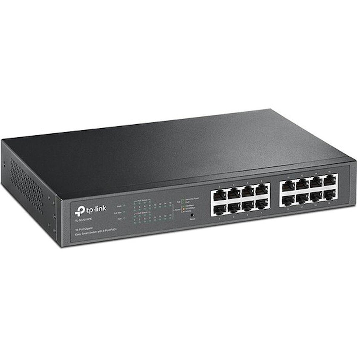TL-SG1016PE 8-PORT 10/100/1000 DESKTOP/RACKMOUNT SWITCH + 8 PORT PoE