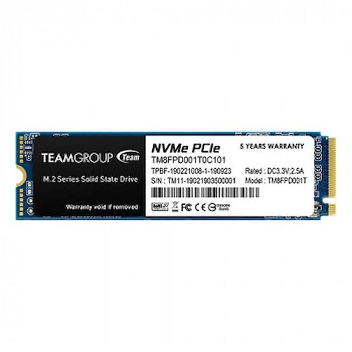 MP33 Pro 1TB 2100/1700MB/s NVMe PCIe Gen3x4 M.2 SSD Disk (TM8FPD001T0C101)