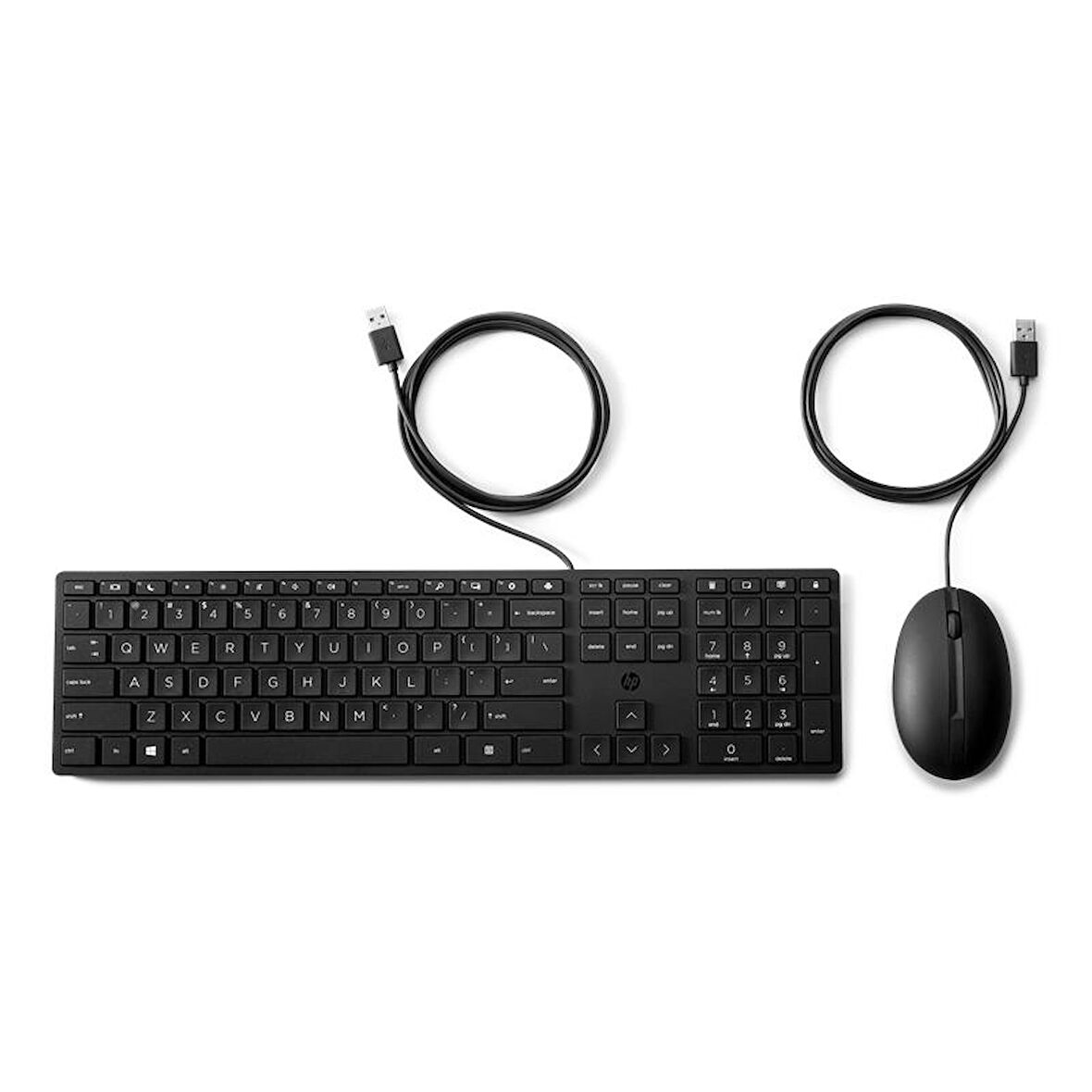 320MK KABLOLU KLAVYE MOUSE SET İNGİLİZCE SİYAH 9SR36AA#AB8