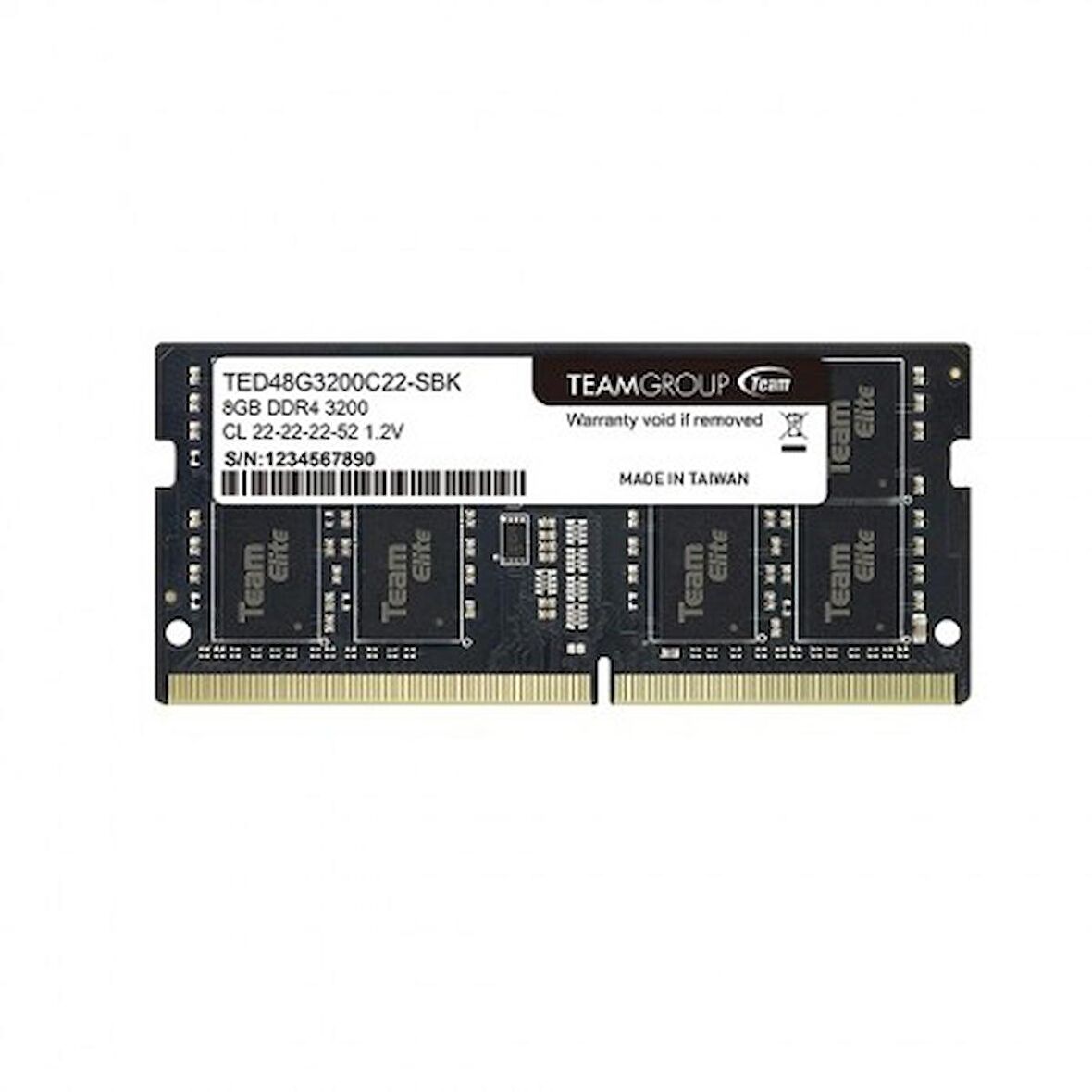 8 GB DDR4 3200 Mhz SODIMM  ELITE TED48G3200C22-S01