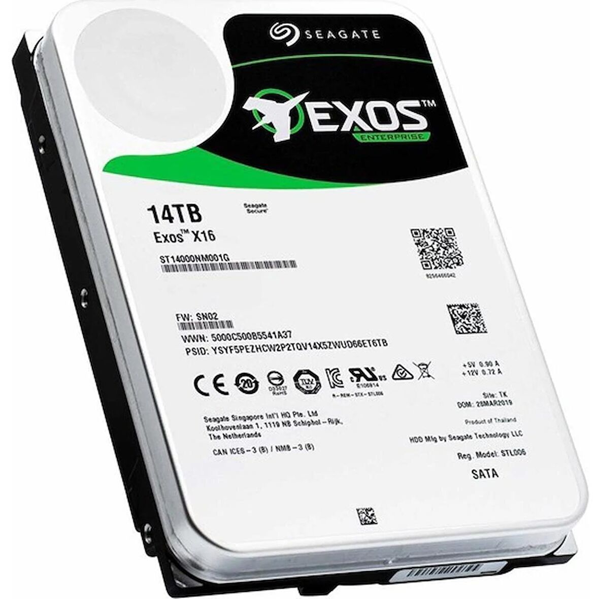 EXOS 3.5 14TB 7200 512E/4KN ST14000NM001G