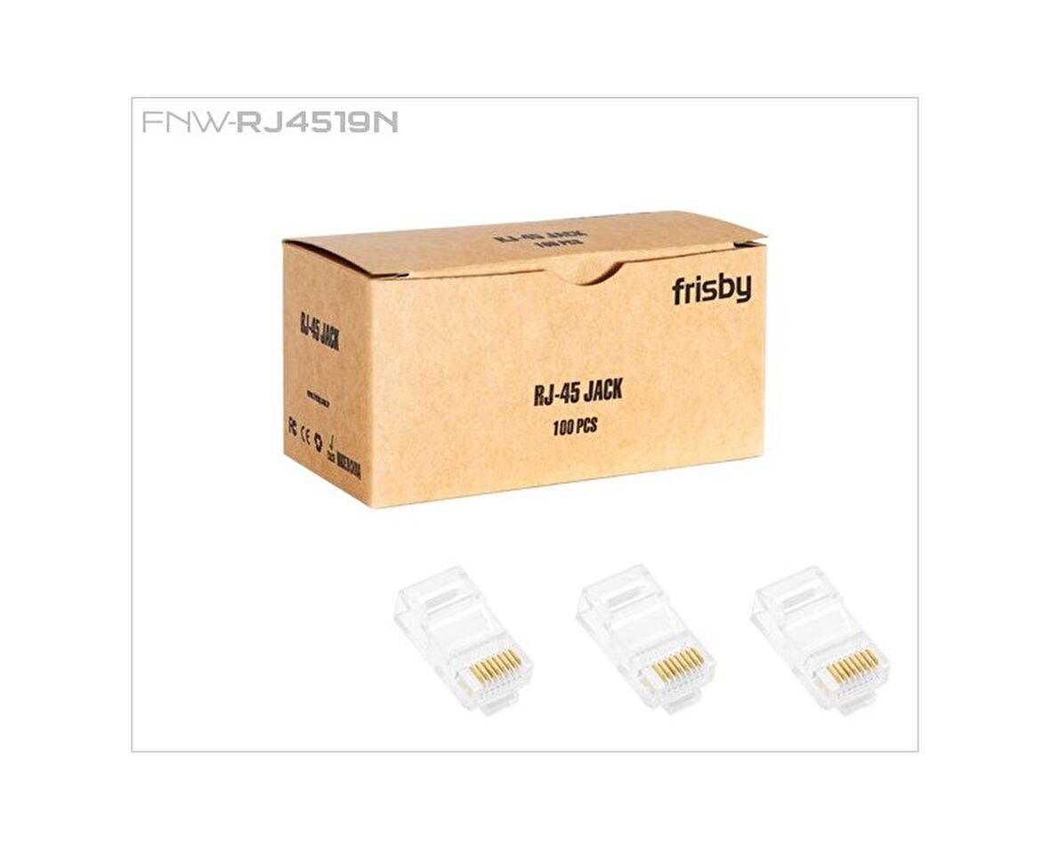 FNW-RJ4520N CAT6 RJ45 A.UÇLU 100'lü KONEKTÖR