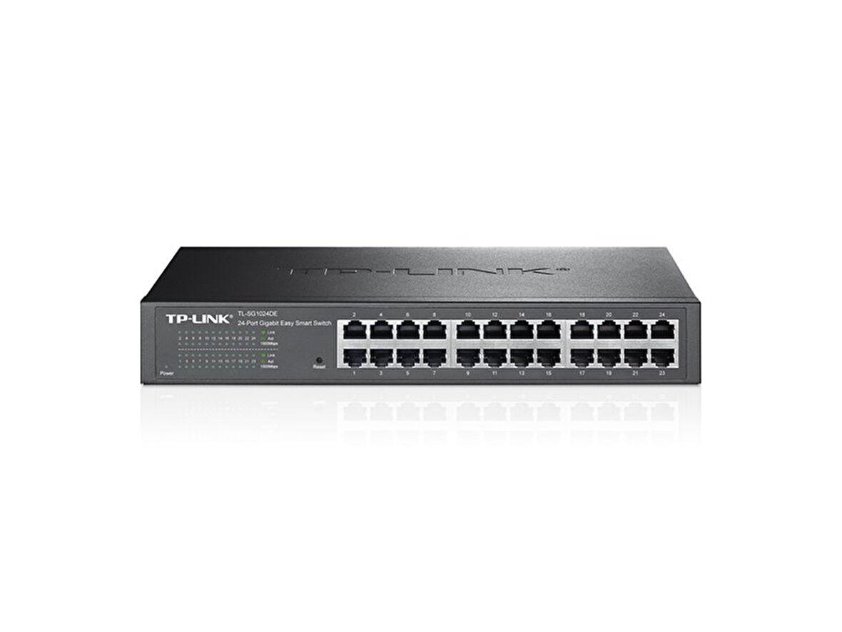 TL-SG1024DE, 24 Port, 10/100/1000M, Çelik Kasa, Gigabit Easy Smart Switch