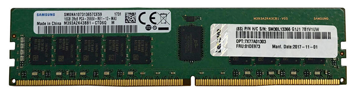 32GB 4x77A08633 TRUDDR4 3200MHZ 2RX4 1.2V RDIMM THINKSYSTEM