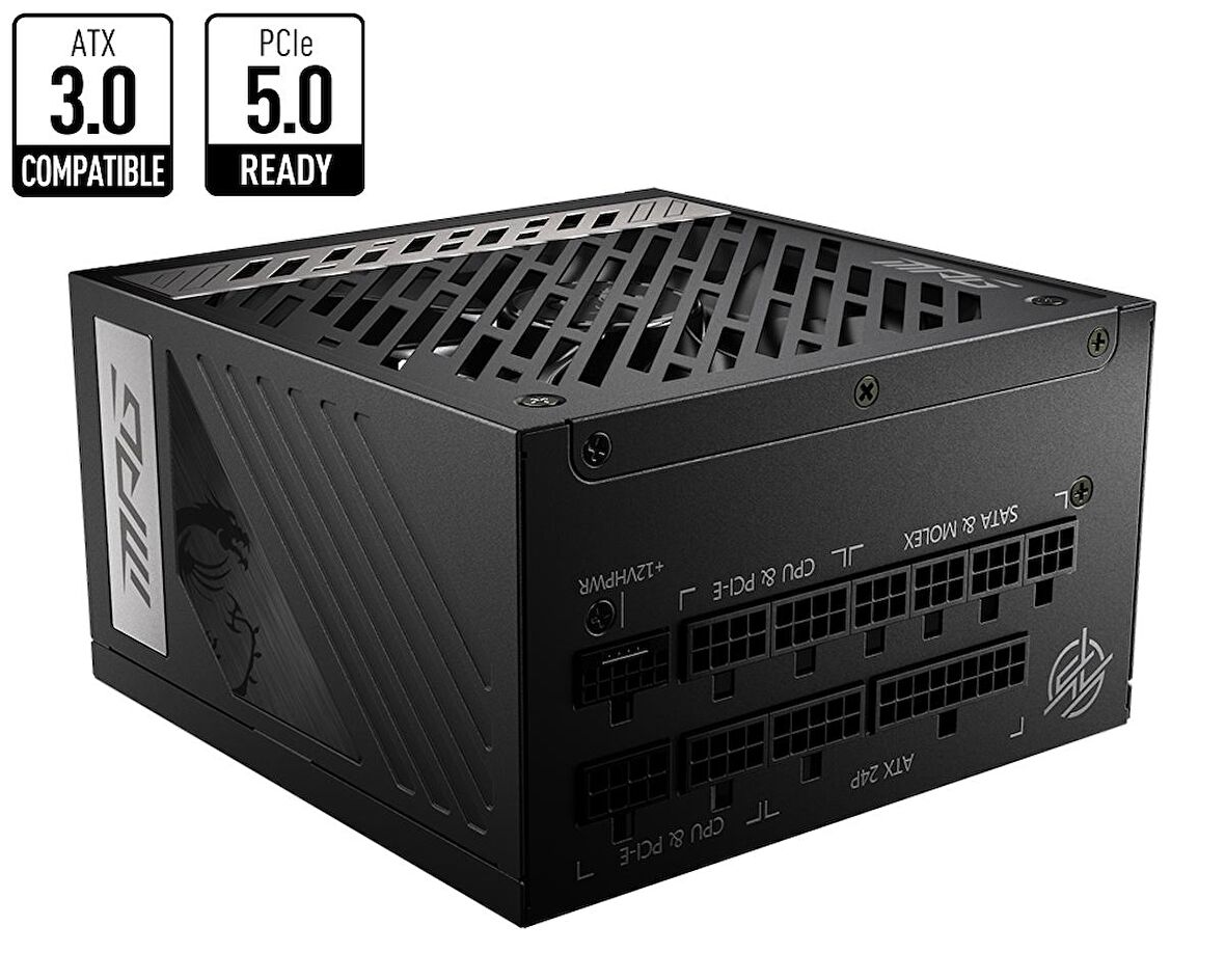 MPG A850G PCIE5 850W 80+GOLD ACTIVE PFC FULL MODULAR