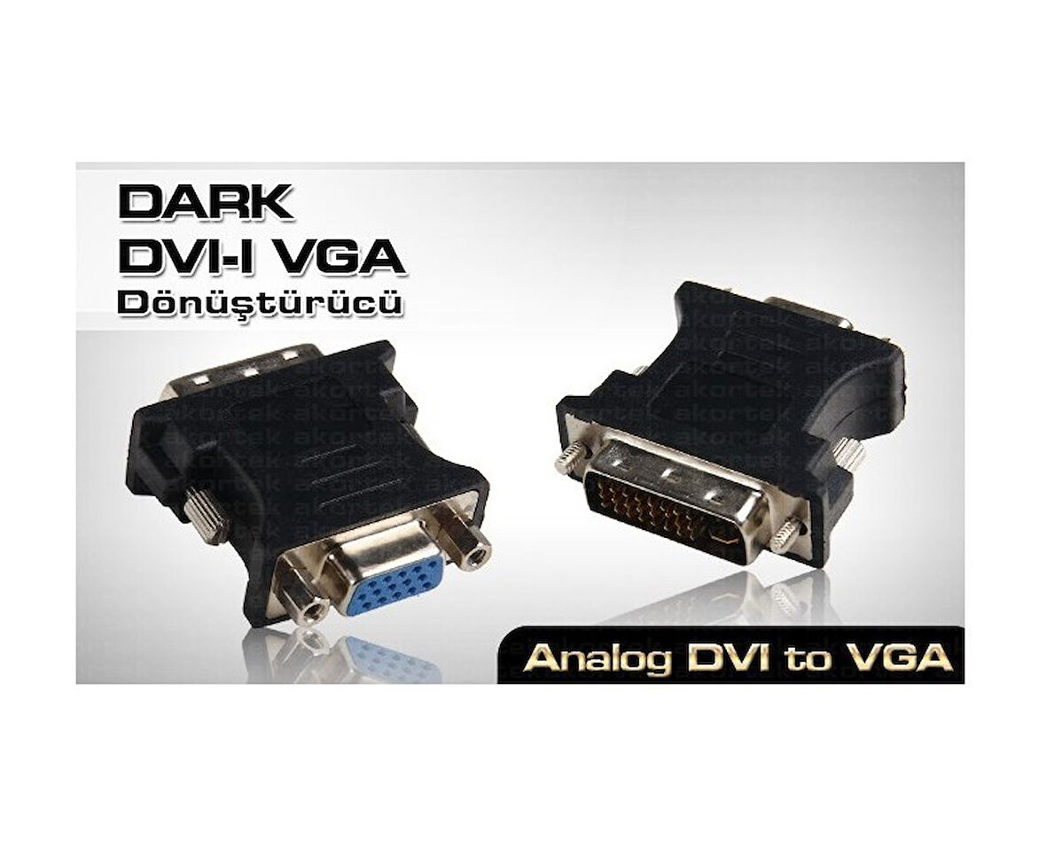 (DK-HD-ADVIXVGA) DVI-I ERKEK-VGA DISI DONUSTURUCU