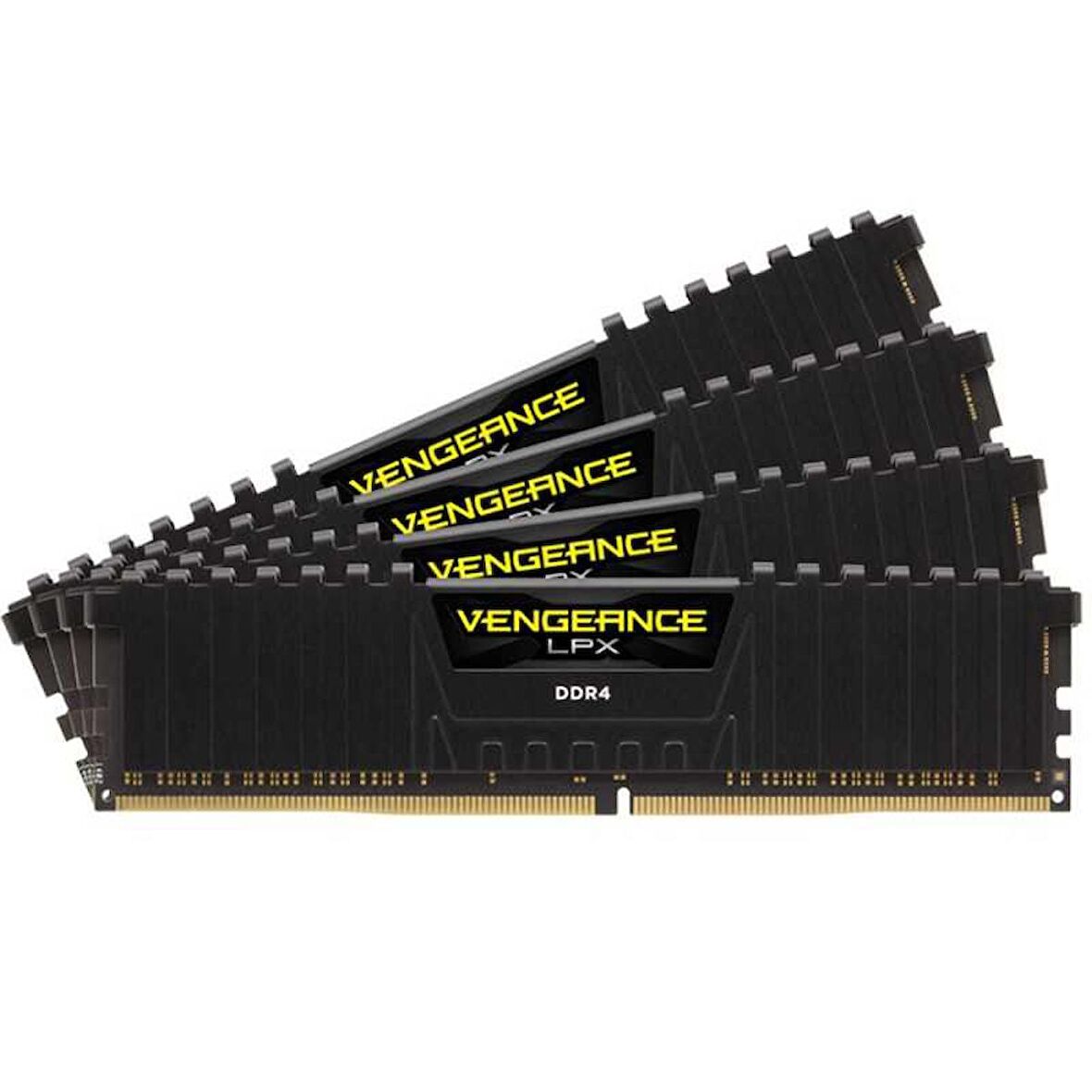 CMK32GX4M4D3600C16 32GB (4x8GB) DDR4 3600MHz CL16 VENGEANCE BLACK LPX SOGUTUCULU DIMM BELLEK