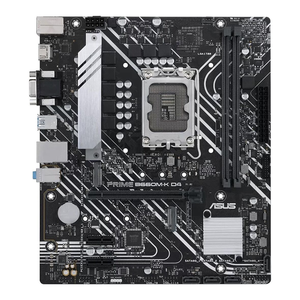 PRIME B660M-K D4 DDR4 5333 (OC) M.2 mATX 1700p