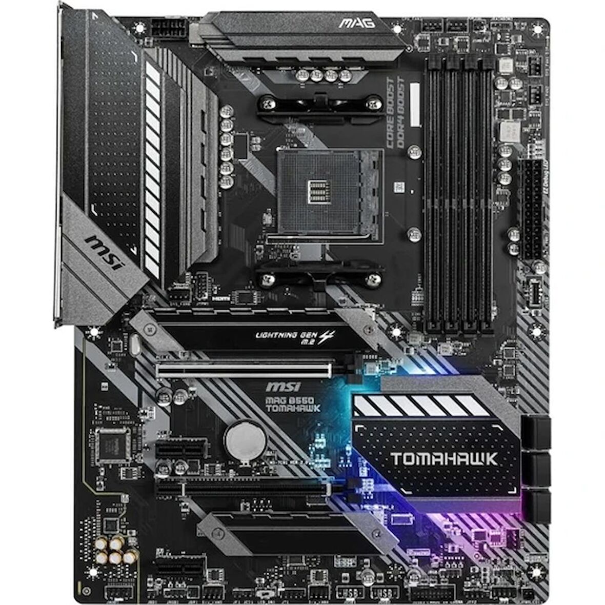 MAG B550 TOMAHAWK AM4 DDR4 5100 (OC) HDMI DP M.2 USB3.2 RGB ATX