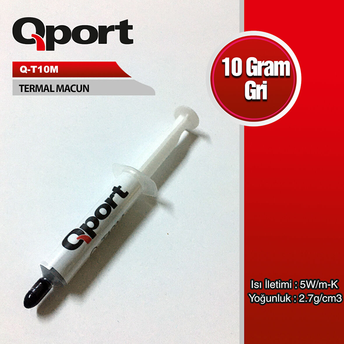 (Q-T10M) 10GRAM 5W/M-K 2.7/CM3 TERMAL MACUN