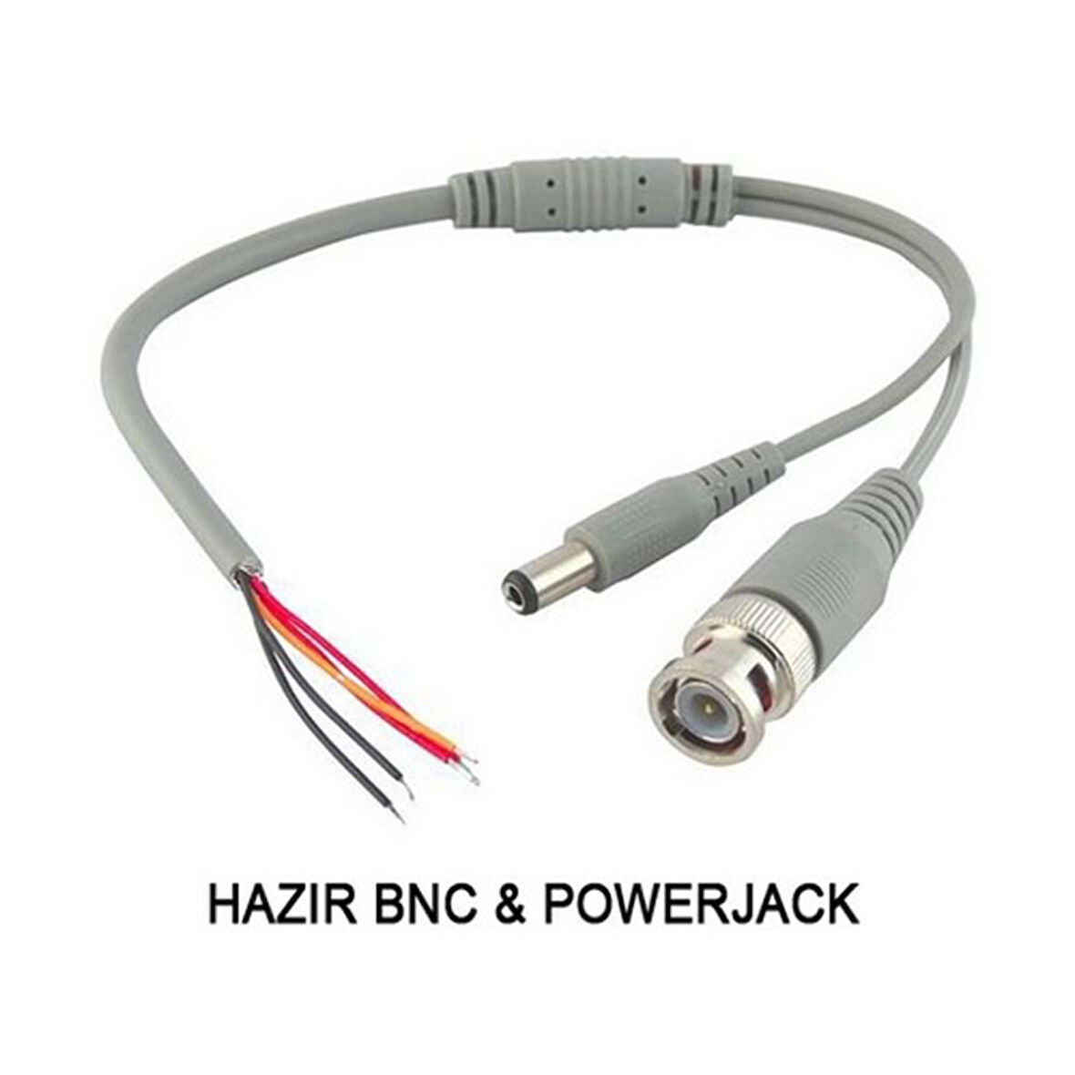 BNC + POWER JACK TEK KABLO 10'lu PAKET