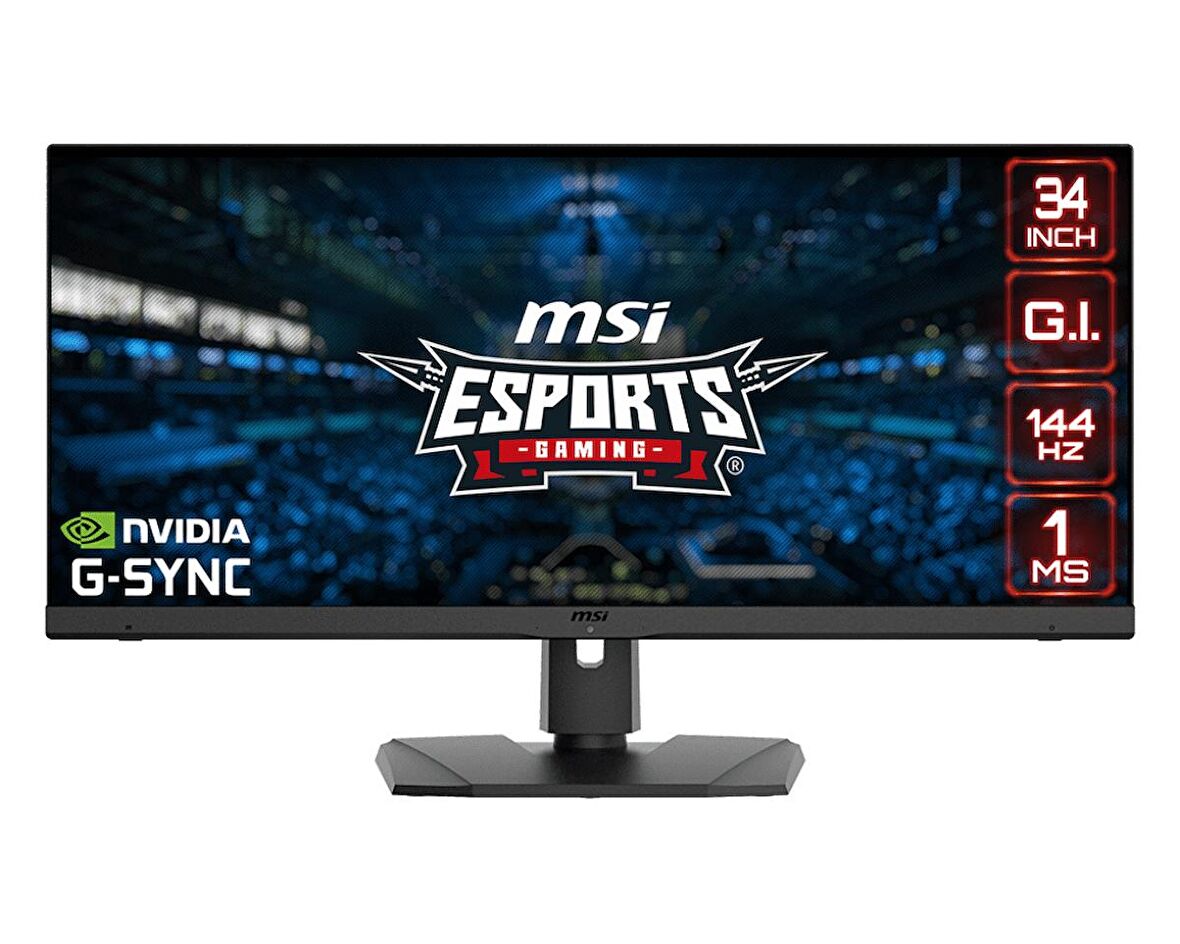 34  OPTIX MPG341QR FLAT 1500R VA 3440x1440 (WQHD) 21:9 144HZ 1MS GAMING MONITOR