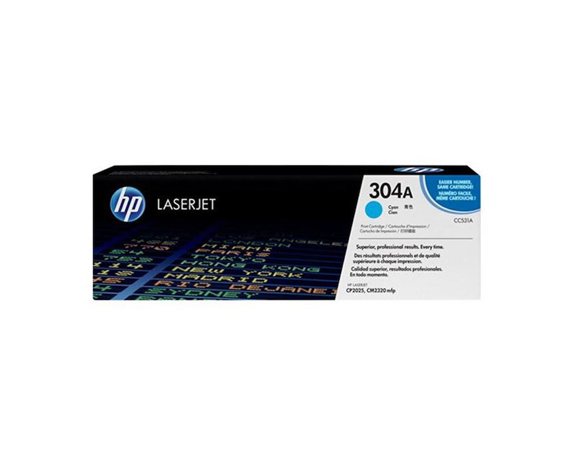 304A-CC531A Mavi Orjinal Toner
