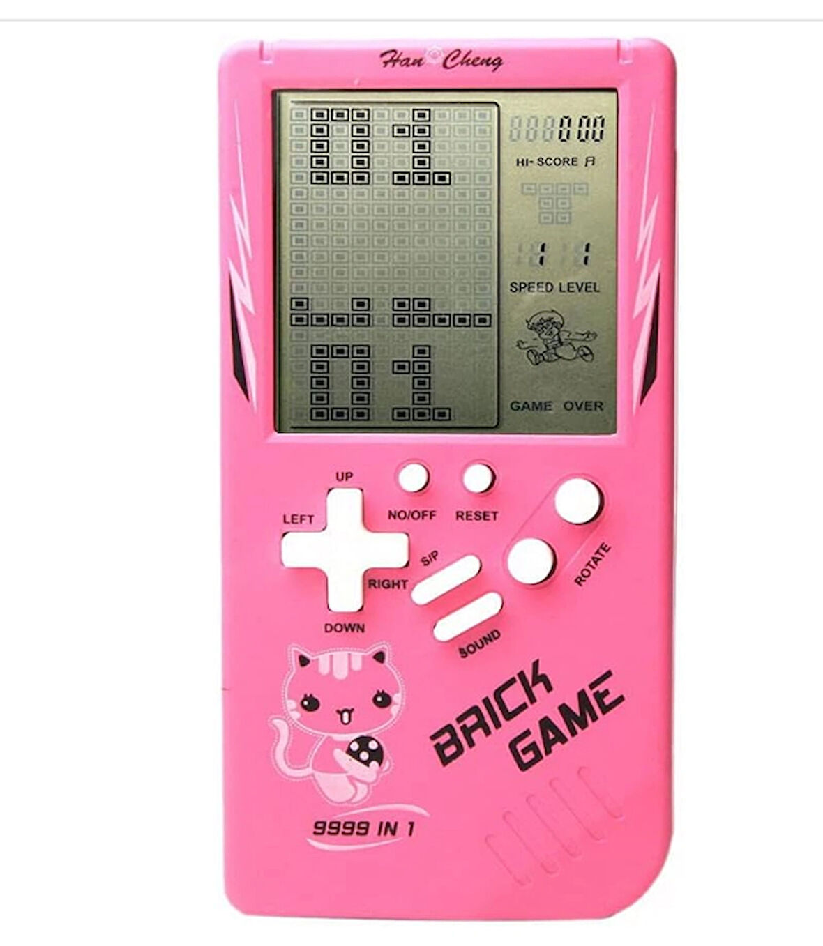 MYBLACK Retro Büyük Ekran Oyun Konsolu 9999'u 1 Arada Tank/Yarış/Atış Rahat Bulmaca  Ayarlanabilir Zorluk Şarjlı Ve Pilli