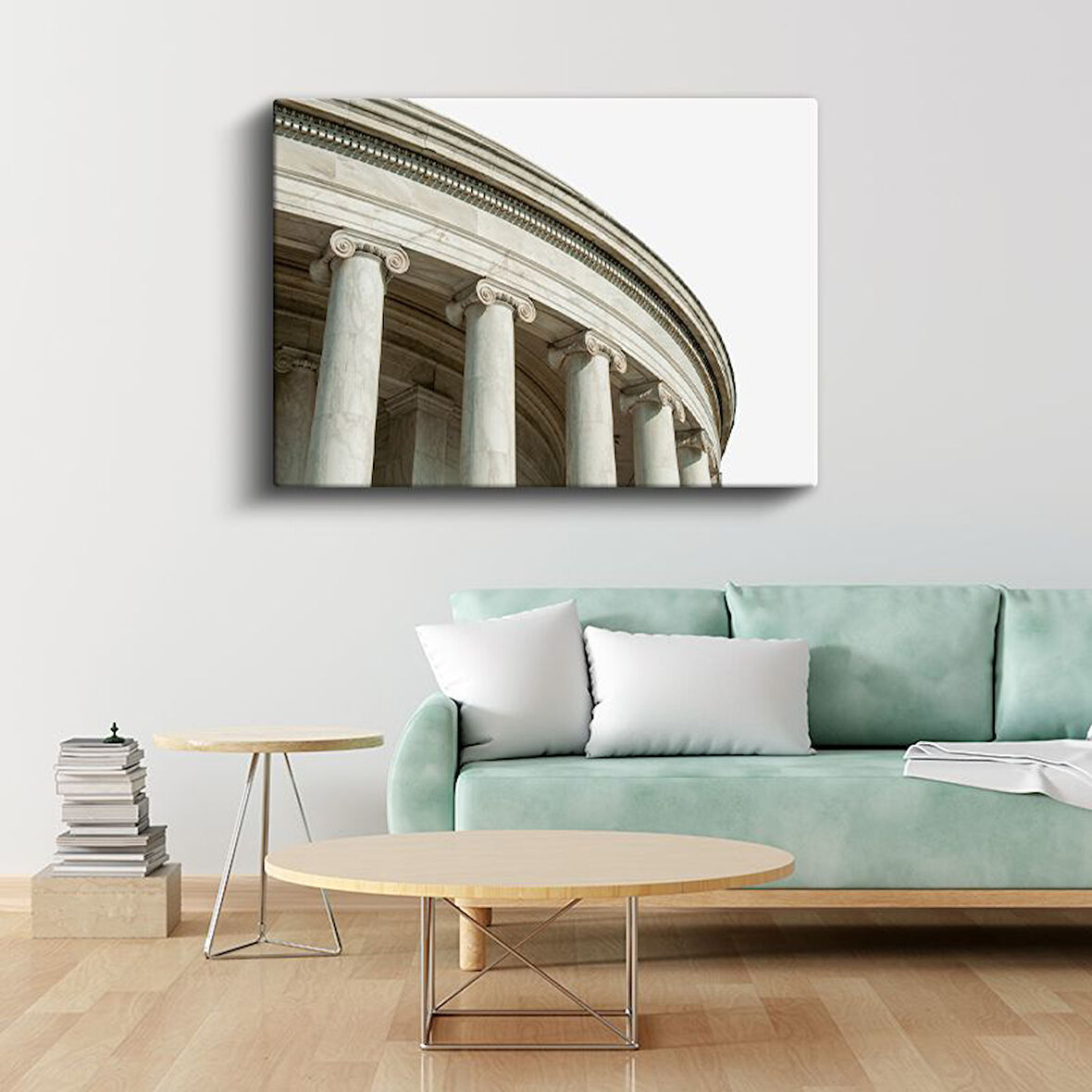 Klasik Mimari - Mermer Sütunlar Kanvas Tablo