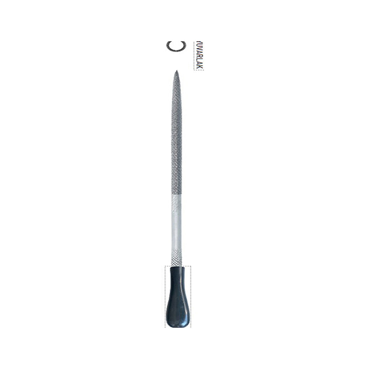 160mm TOME YUVARLAK SAATÇİ EĞE SAPLI