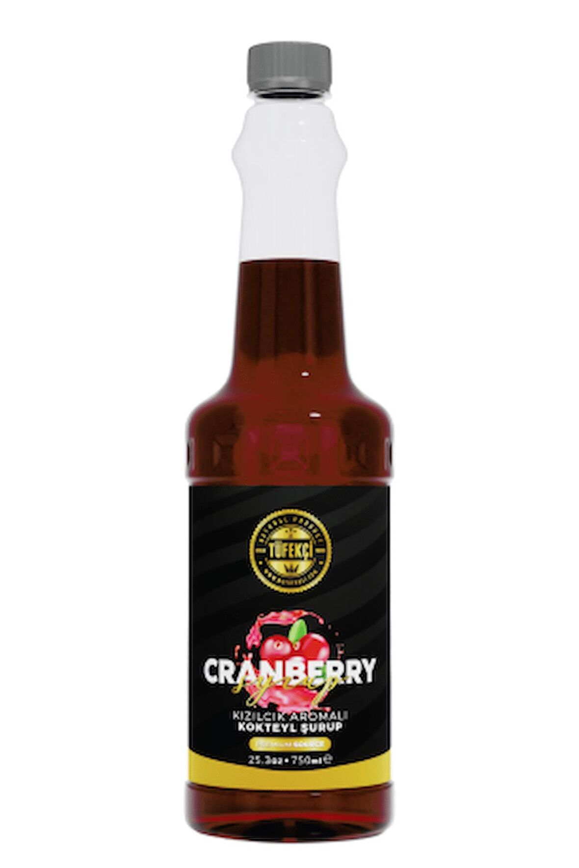 By Tüfekçi Kızılcık Cranberry Kokteyl, Pasta Ve Kahve Şurubu Yeni Formül Yüksek Aroma 750 ml