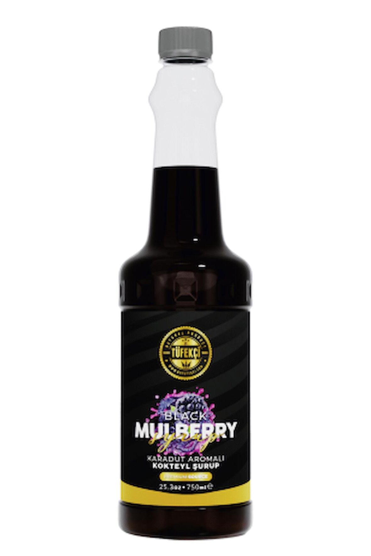 By Tüfekçi Karadut Mulberry Kokteyl, Pasta Ve Kahve Şurubu Yeni Formül Yüksek Aroma 750 ml