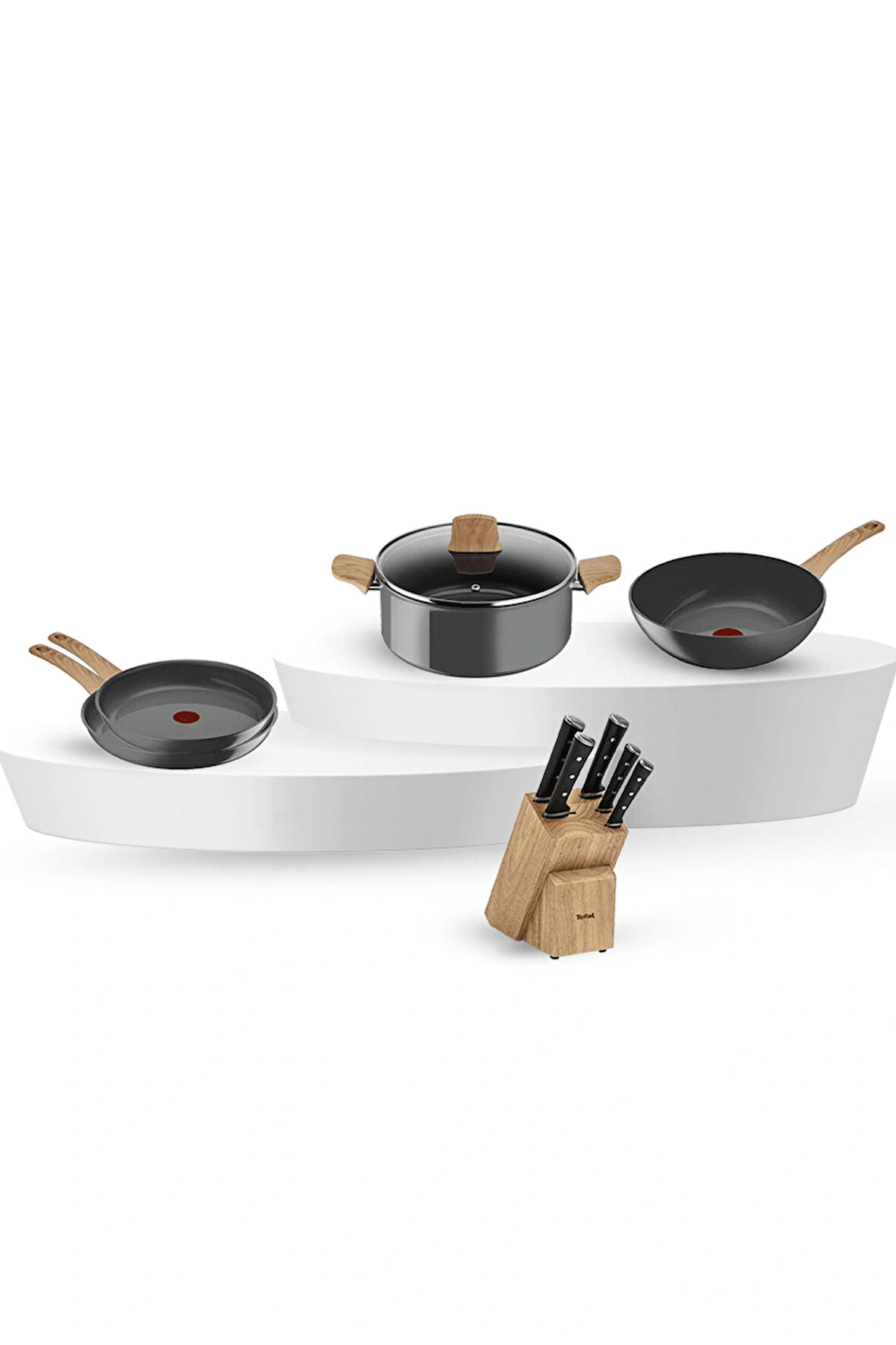 Tefal Ceramic Renew Tava Tencere ve Ice Force Bıçak Seti