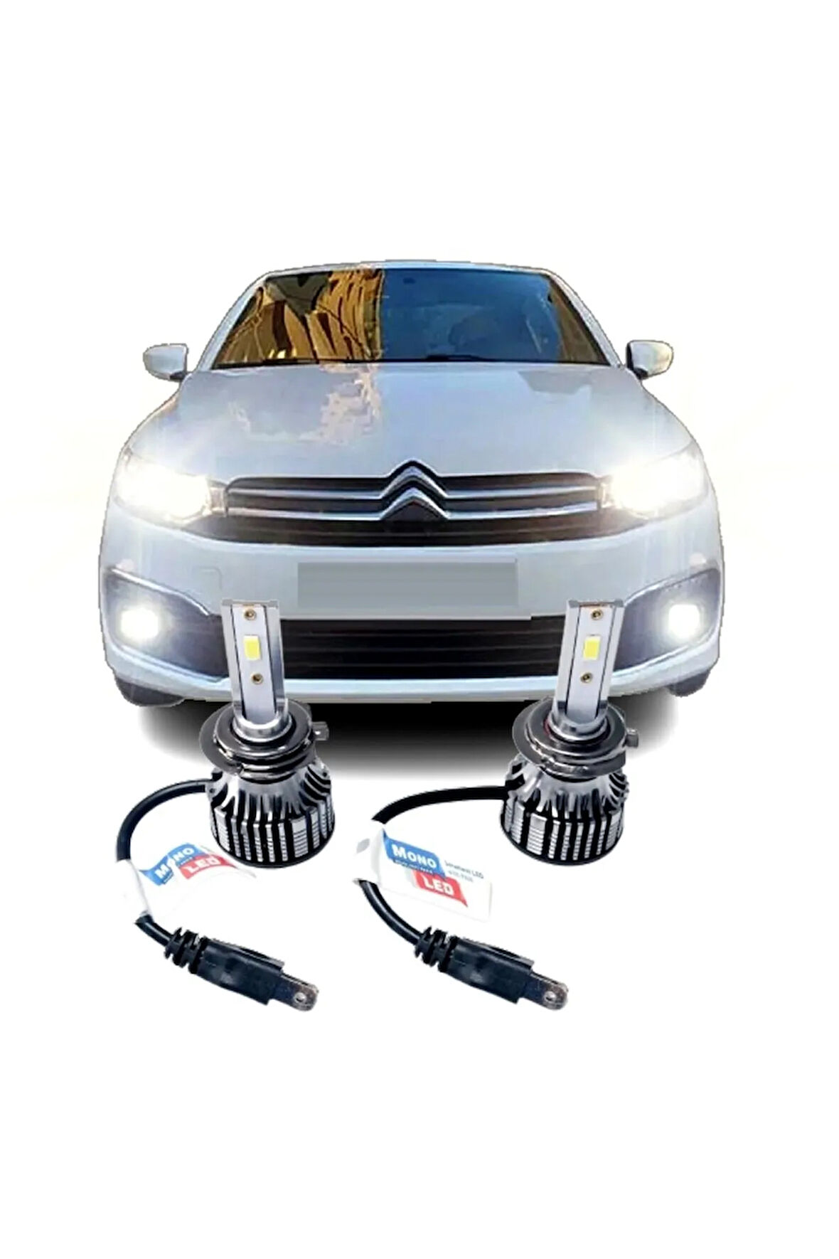 Cıtroen C-elysee Uyumlu Led Xenon Kısa Far Ampulü H7 Photon Mono