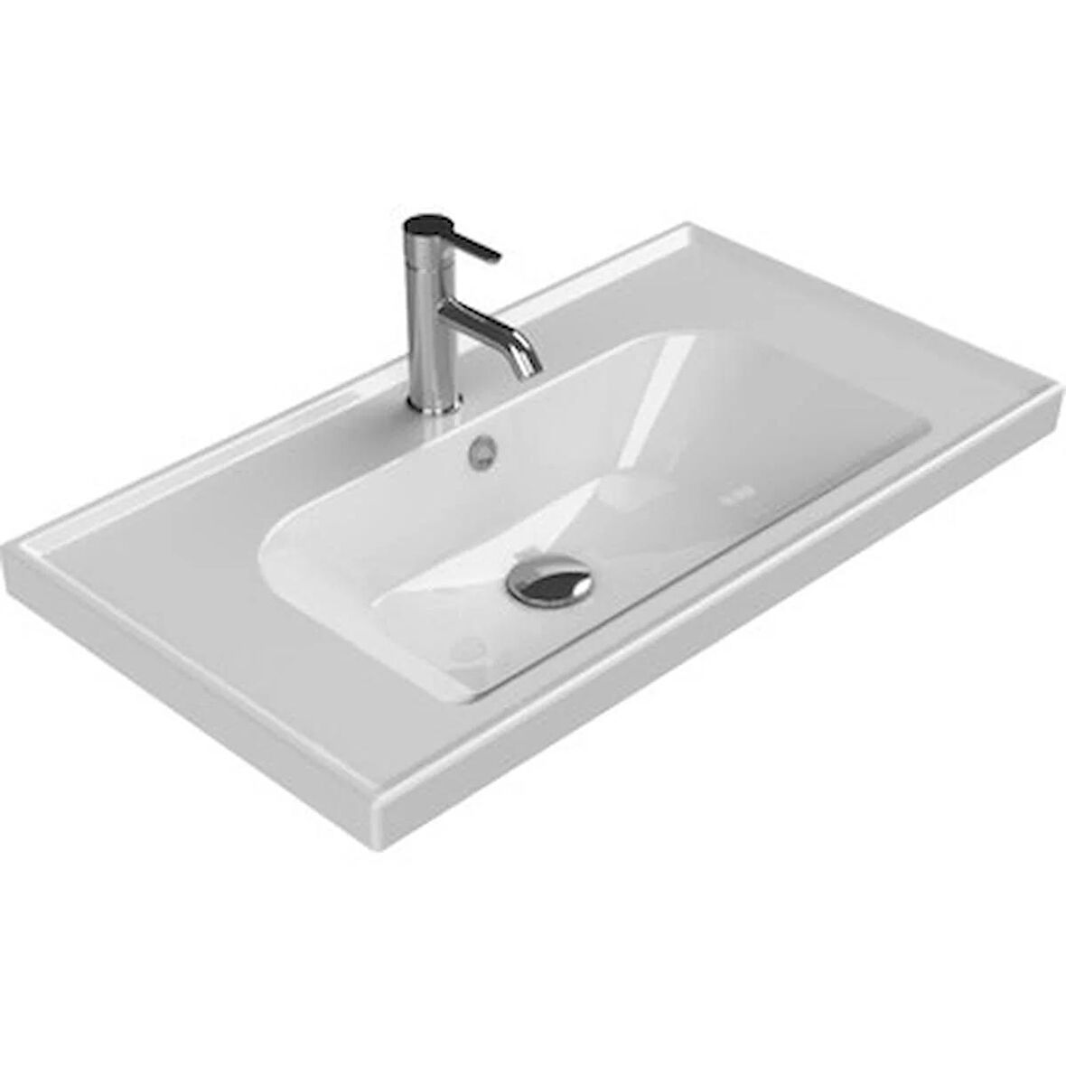 TURKUAZ FRAME ETAJERLİ LAVABO 65X45CM