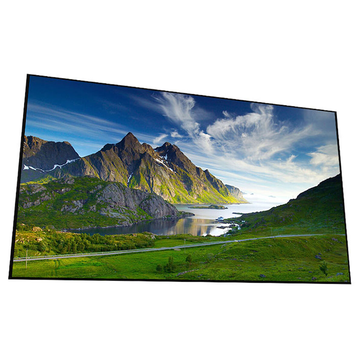 Specta 265x150 Slim Fixed Frame Projeksiyon Perdesi - Matte White