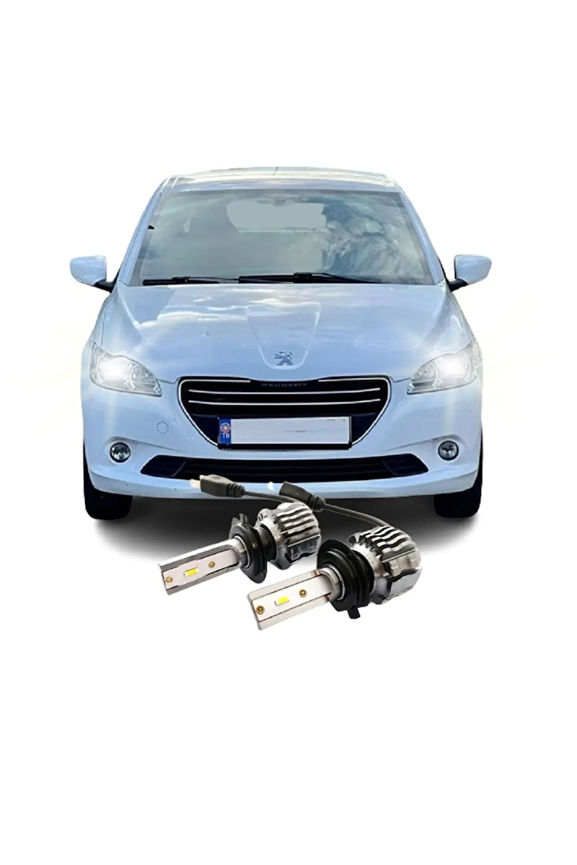 Peugeot 301 Uyumlu Led Kısa Far Ampulü Photon Zero H7