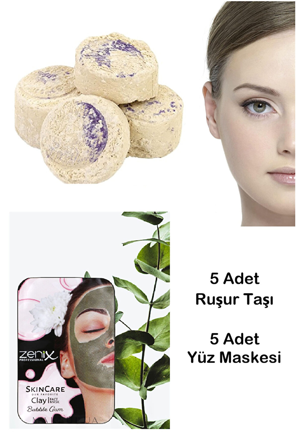 10'lu Peeling Maske Ruşur Taşı Cilt Bakım Seti