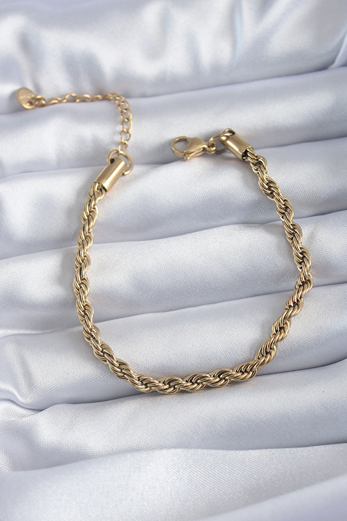 Tegan 316L Çelik Gold Renk Burgu Model Kadın Bileklik TG27BB5666