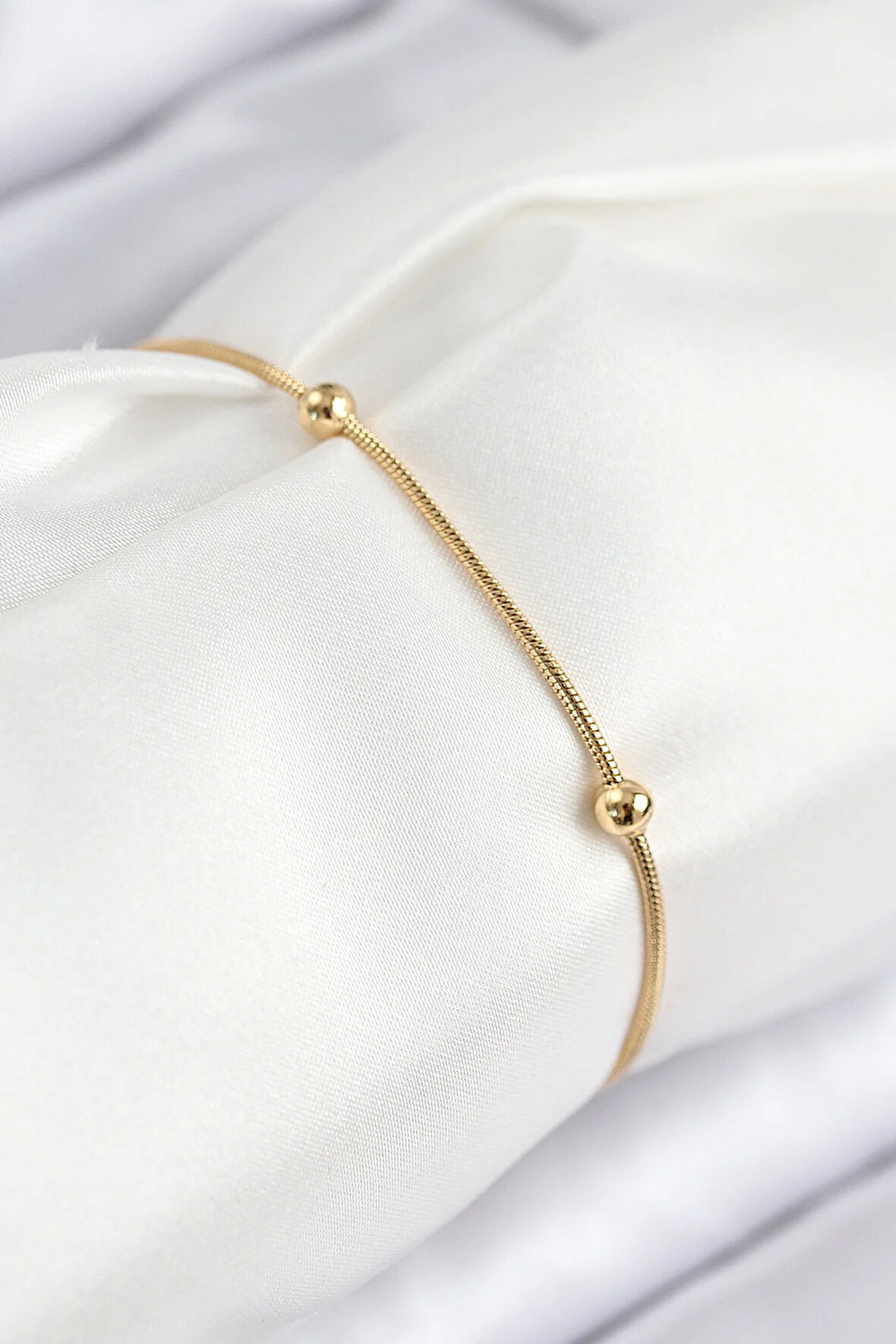 Tegan 316L Çelik Topcuk Model Gold Renk Kadın Bileklik TG27BB7845