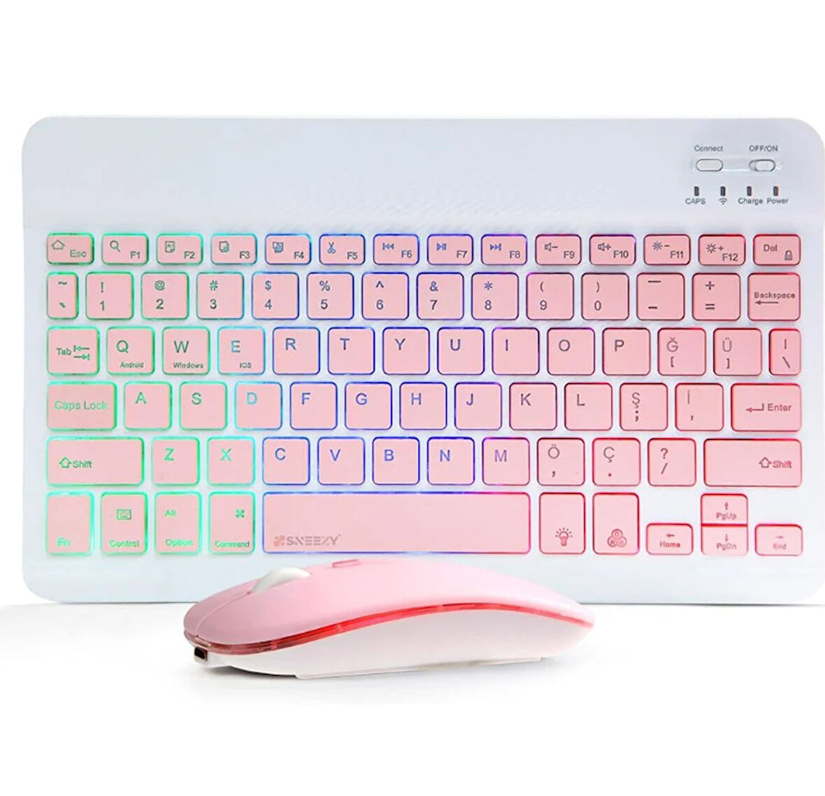 ZR955 Pembe Rgb Km Set