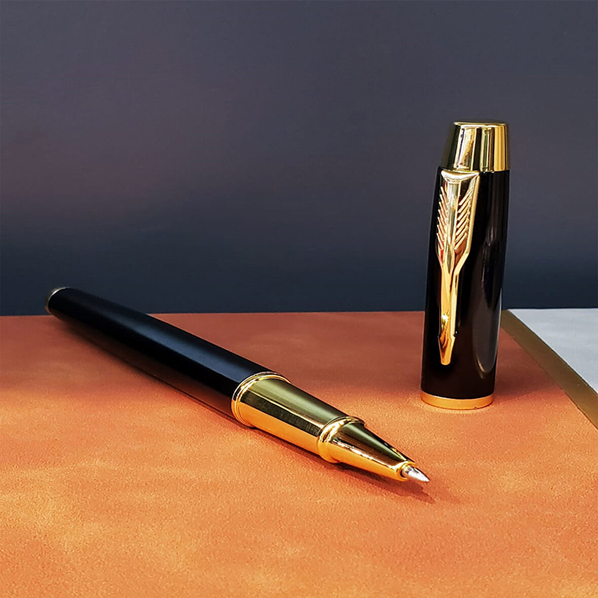 Metal Siyah Gold Kalem