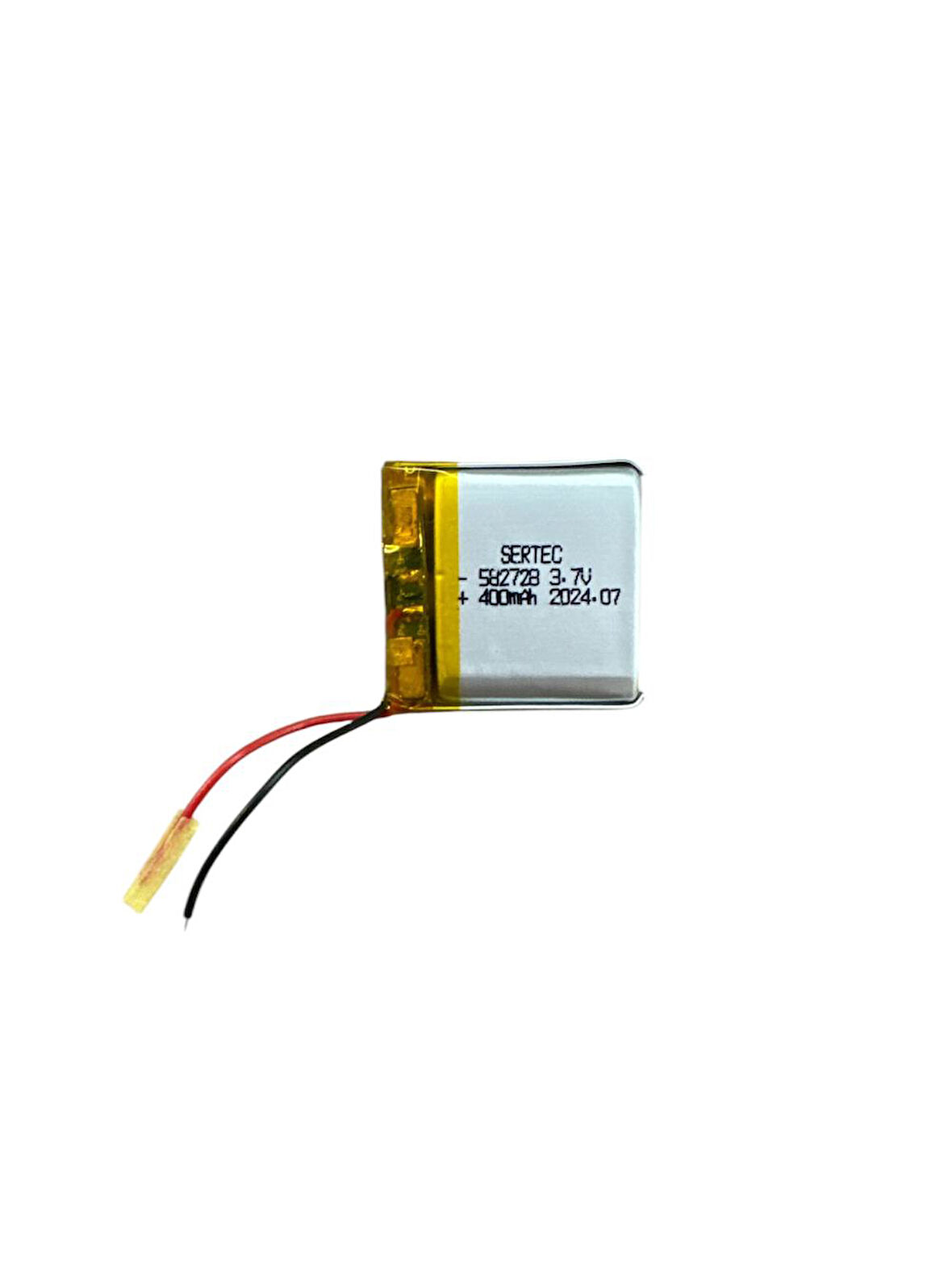 582728 3.7V 400 MAh Li-Polymer Pil Devreli/1.5A
