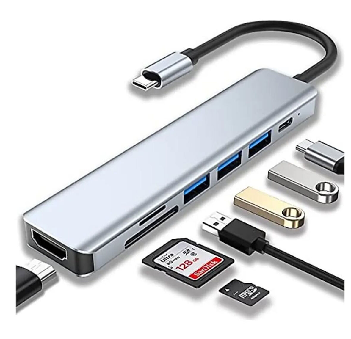 ZR36 Type-C 7 Port Connector