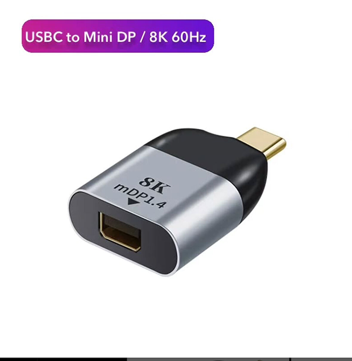 ZR585 8K S-1720 Type-C Mini Dp Çevirici