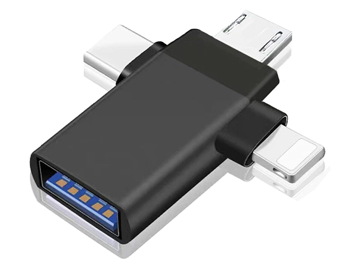 ZR172 Siyah T Otg Çoğaltıcı Aparat