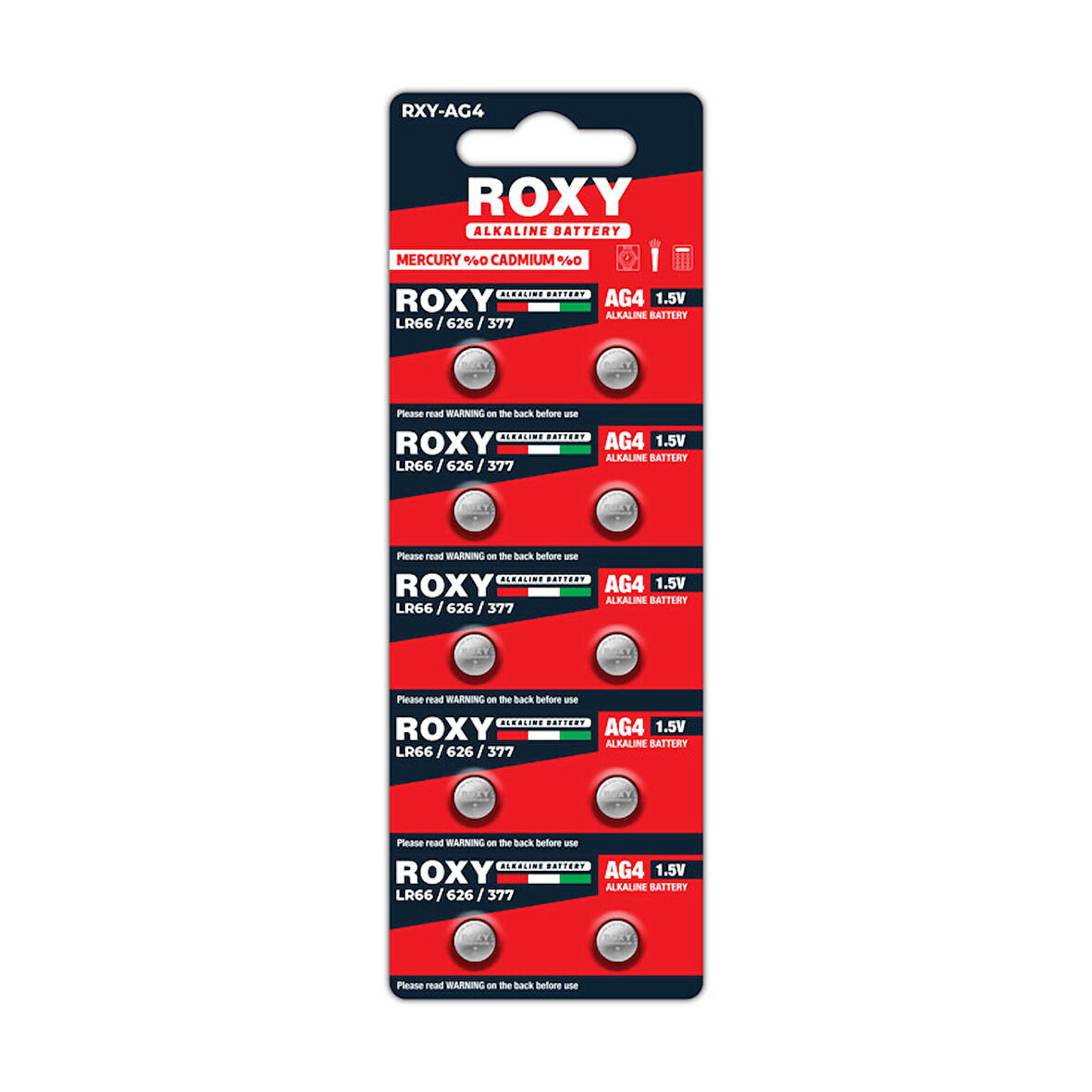 AG4 LR66/626/377 18 Mah Alkalin Düğme Pil 10 Lu Paket