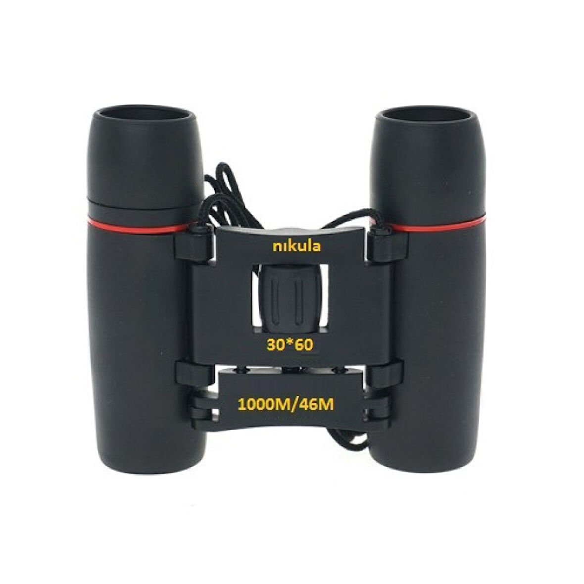 30X60 Cepte Taşımalı Kauçuk Kaplamalı Mini Dürbün Siyah