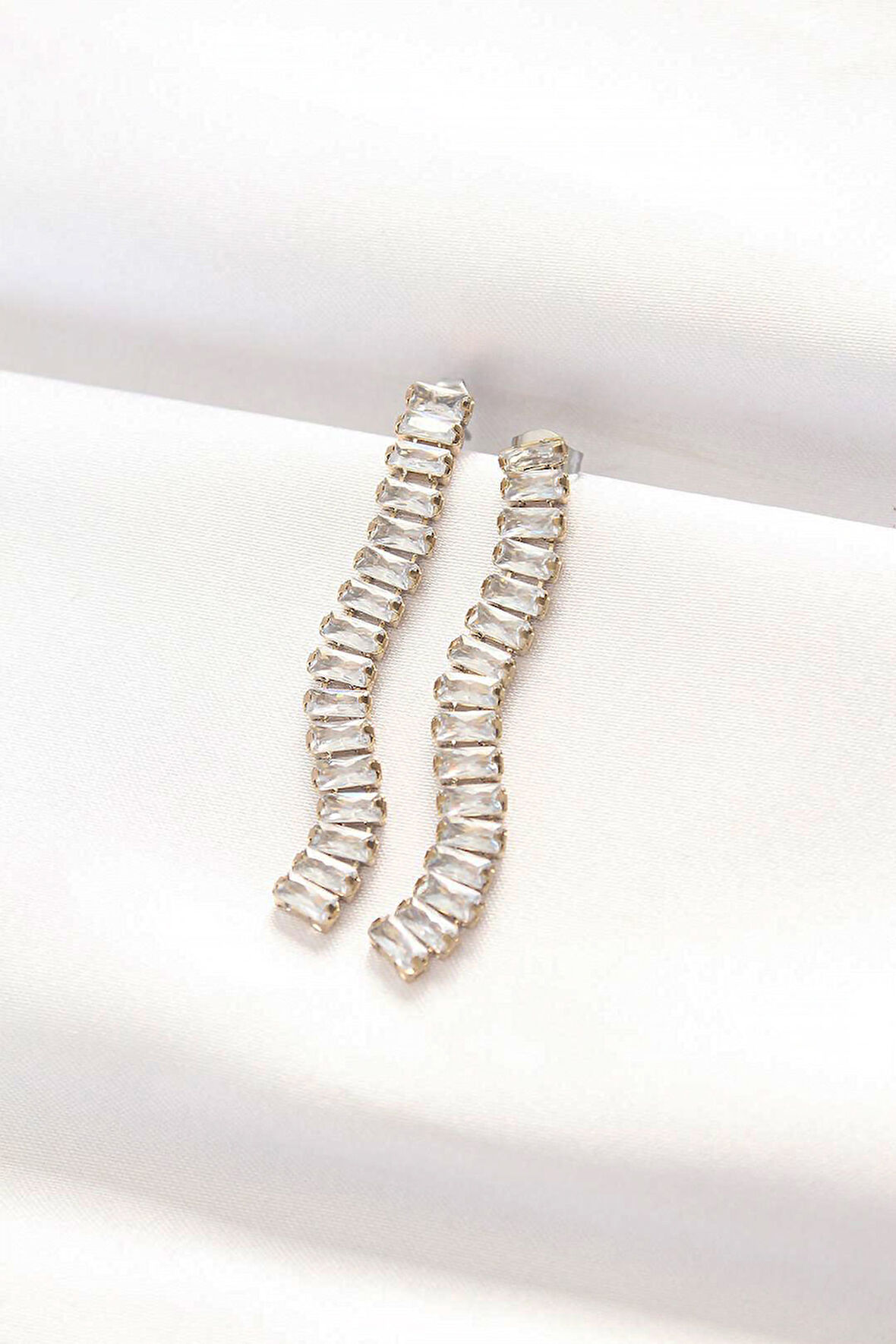 316L Çelik Gold Renk Su Yolu Küpe - TJ-BKP8900