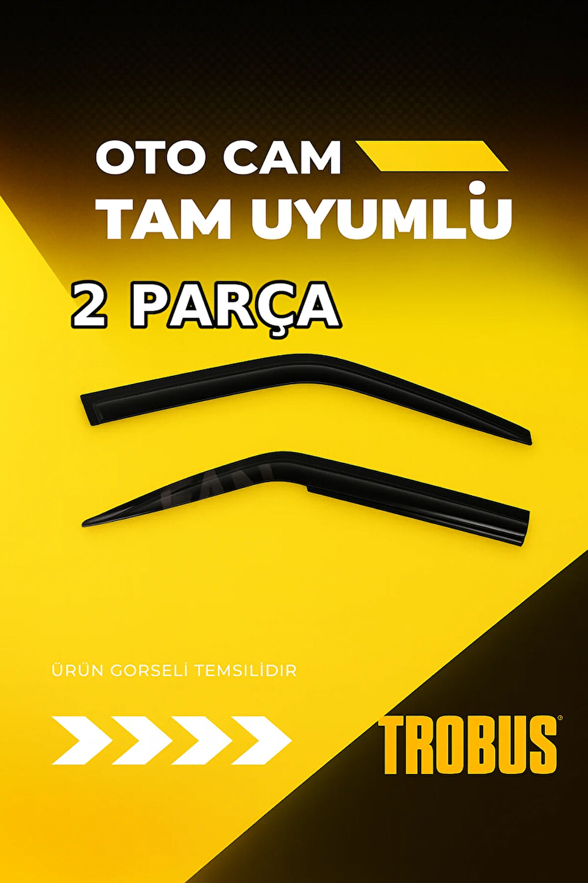 Hyundai H1 / Grand Starex 2018 Cam Rüzgarlığı 2'li Takım