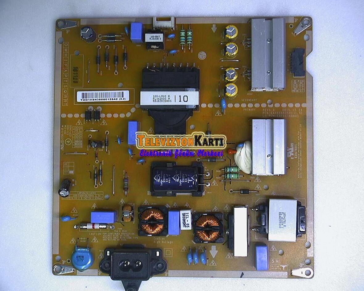 EAY64388801 EAX66883501(1.5) 3PCR01385C Lg 43LH590V-ZA Power Board Besleme