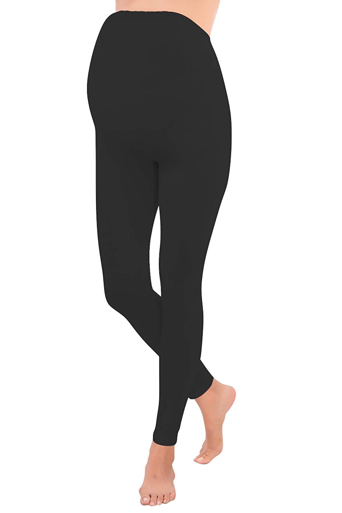 Siyah Mı Emay 1433 Modal Cotton Hamile Tayt