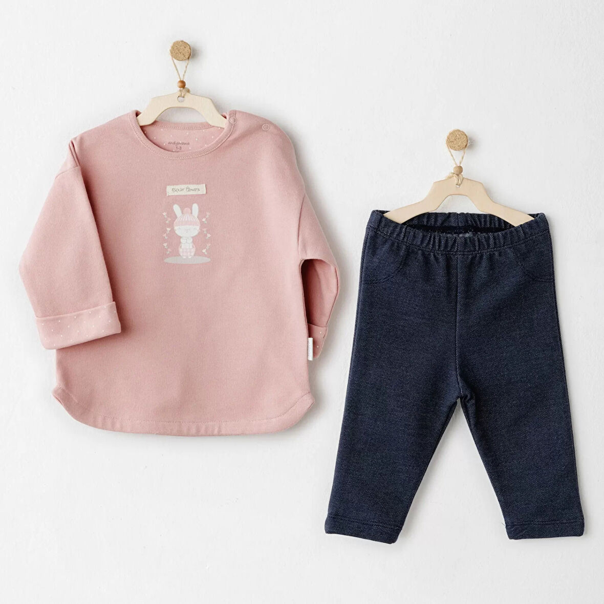 Mon Petit Amour 2'li Takım Denim